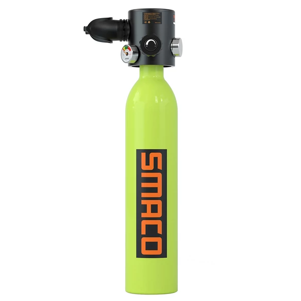 SMACO S500 mini búvárpalack szett, 0,7 literes - zöld