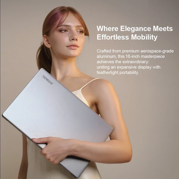 Ninkear A16 Pro laptop: 16" 2.5K 120Hz, Ryzen 7 8745HS, 32GB RAM, 2TB SSD, WiFi 6, ujjlenyomat-olvasó, Windows 11