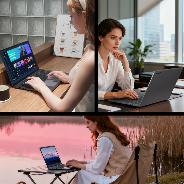 Ninkear A16 Pro laptop: 16" 2.5K 120Hz, Ryzen 7 8745HS, 32GB RAM, 2TB SSD, WiFi 6, ujjlenyomat-olvasó, Windows 11