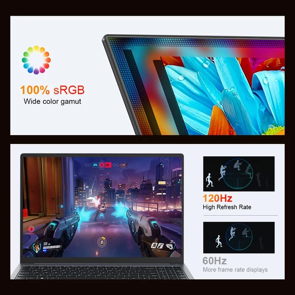 Ninkear A16 Pro laptop: 16" 2.5K 120Hz, Ryzen 7 8745HS, 32GB RAM, 2TB SSD, WiFi 6, ujjlenyomat-olvasó, Windows 11
