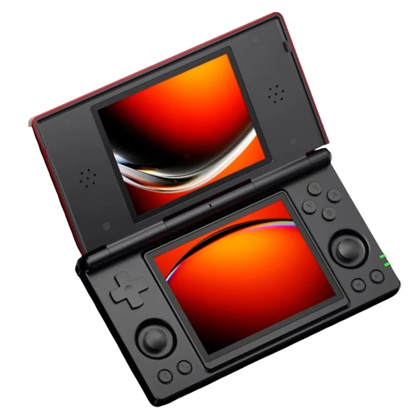 ANBERNIC RG DS képernyős kézikonzol, 4" IPS érintőkijelző, 256GB, Android 14, RK3568, 3GB RAM, 20+ emulátor, 6 óra üzemidő - Fekete piros