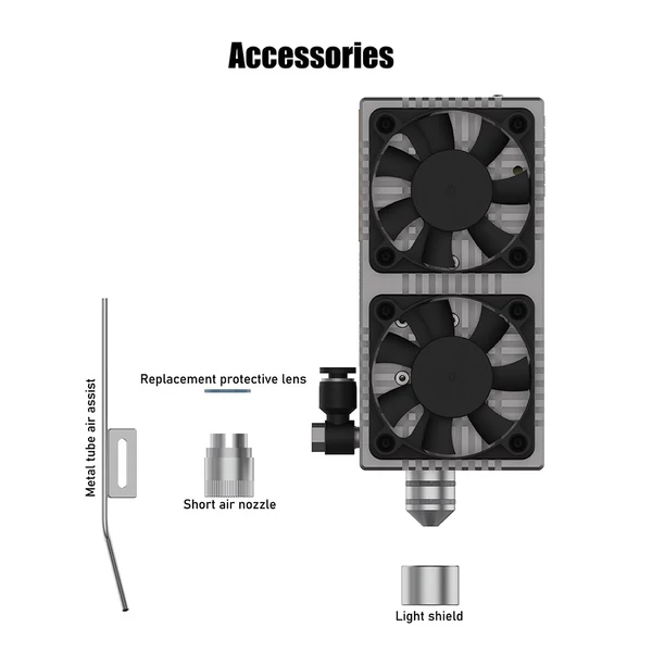 NEJE E80 24W fix fókuszos lézermodul (0.06×0.06mm fókuszpont)