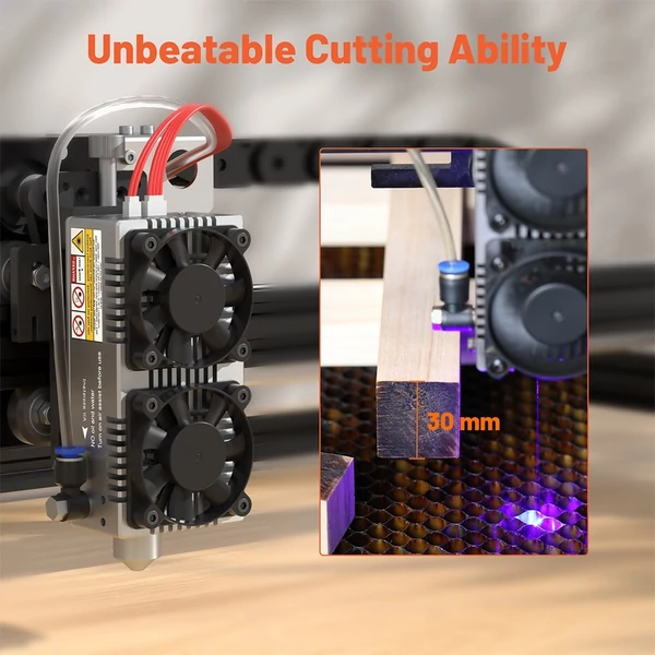 NEJE E80 24W fix fókuszos lézermodul (0.06×0.06mm fókuszpont)