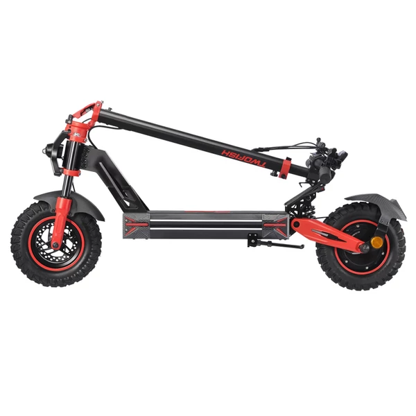 TWOFISH V4 MAX elektromos roller 800W, 52V 23Ah akkumulátor, 10” gumi, 57 km/h, 60 km hatótáv, tárcsafék, rugózás, NFC nyitás