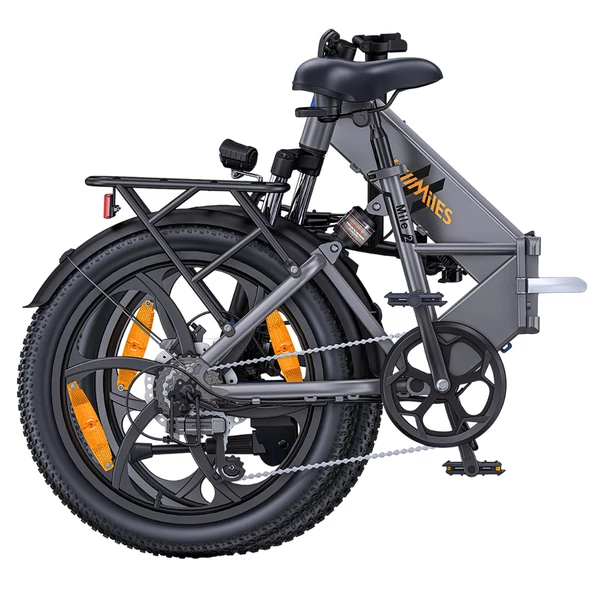 HillMiles Mile 2 elektromos kerékpár 250W motorral, 36V 13Ah akkumulátorral, 100 km hatótáv, 20x3” gumik, dupla hidraulikus fék – Szürke