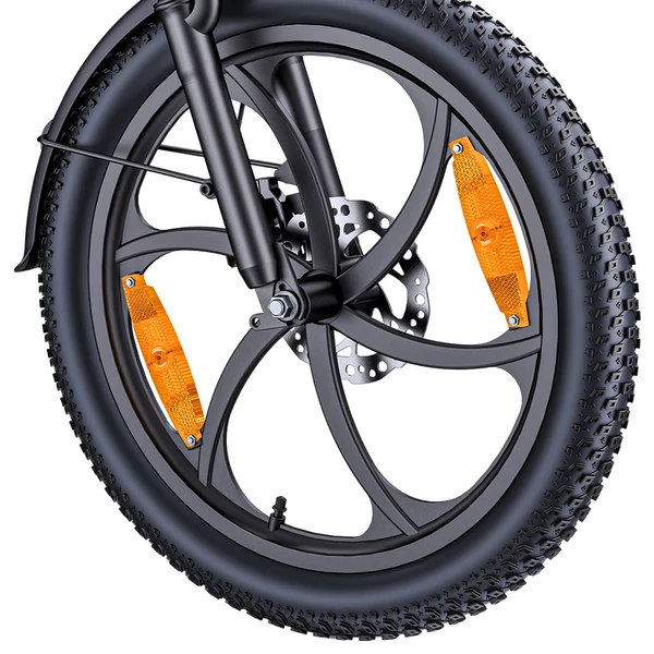 HillMiles Mile 2 elektromos kerékpár 250W motorral, 36V 13Ah akkumulátorral, 100 km hatótáv, 20x3” gumik, dupla hidraulikus fék – Kék