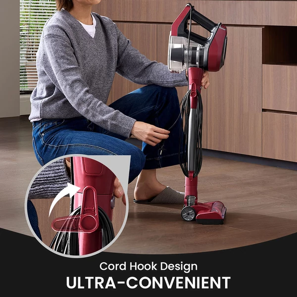 Vactidy Blitz C8 vezetékes porszívó 600W turbómotorral, 60000Pa szívóerő, 1,7 kg, 1,5L portartály, V-alakú kefe, LED, 7 m kábel