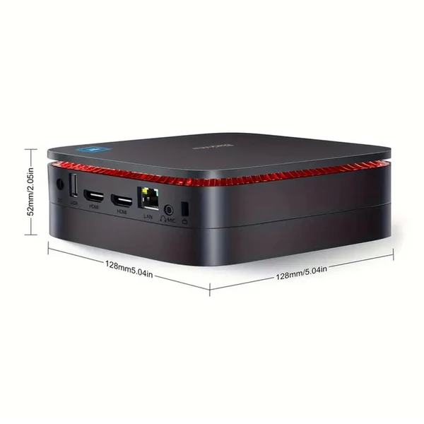 Blackview MP60 mini PC Intel N150, 16GB RAM, 512GB SSD, dupla HDMI, dual WiFi, Bluetooth 4.2, USB 2.0/3.0, RJ45, jack