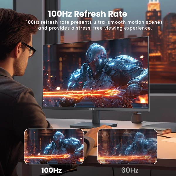 KTC H27T27 27” QHD IPS gaming monitor 100 Hz, HDR10, 1 ms, Adaptive-Sync, VESA, HDMI/DP