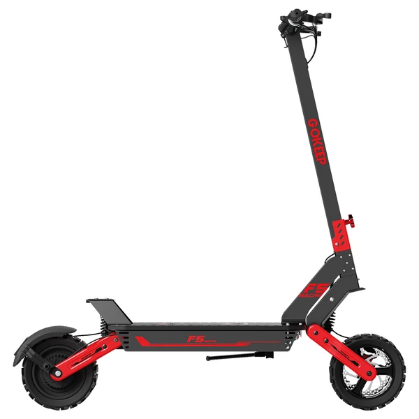 GOKEEP F5 elektromos roller, 1000W, 52V 20Ah, 11", 55 km/h, 80 km hatótáv, első-hátsó tárcsafék, hidraulikus felfüggesztés - Piros
