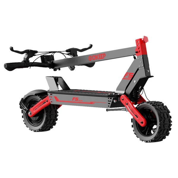 GOKEEP F5 elektromos roller, 1000W, 52V 20Ah, 11", 55 km/h, 80 km hatótáv, első-hátsó tárcsafék, hidraulikus felfüggesztés - Piros