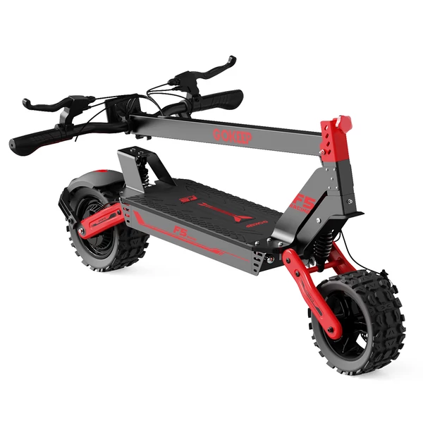 GOKEEP F5 elektromos roller, 1000W, 52V 20Ah, 11", 55 km/h, 80 km hatótáv, első-hátsó tárcsafék, hidraulikus felfüggesztés - Piros