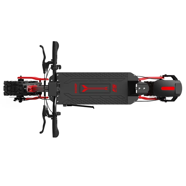 GOKEEP F5 elektromos roller, 1000W, 52V 20Ah, 11", 55 km/h, 80 km hatótáv, első-hátsó tárcsafék, hidraulikus felfüggesztés - Piros