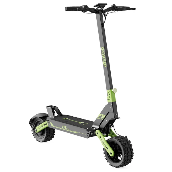GOKEEP F5 elektromos roller, 1000W, 52V 20Ah, 11", 55 km/h, 80 km hatótáv, első-hátsó tárcsafék, hidraulikus felfüggesztés - Zöld