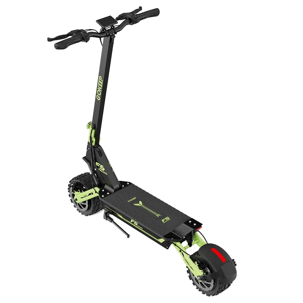GOKEEP F5 elektromos roller, 1000W, 52V 20Ah, 11", 55 km/h, 80 km hatótáv, első-hátsó tárcsafék, hidraulikus felfüggesztés - Zöld