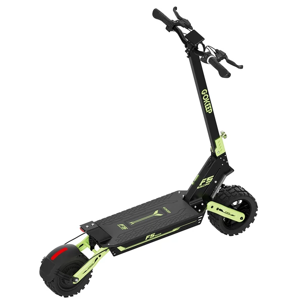 GOKEEP F5 elektromos roller, 1000W, 52V 20Ah, 11", 55 km/h, 80 km hatótáv, első-hátsó tárcsafék, hidraulikus felfüggesztés - Zöld