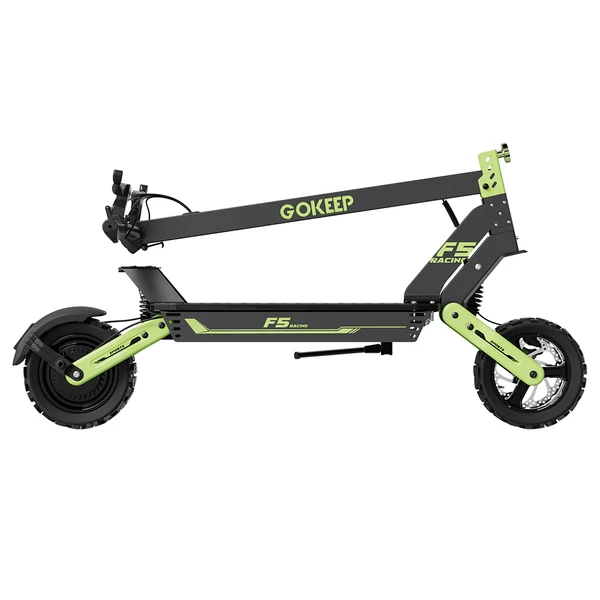 GOKEEP F5 elektromos roller, 1000W, 52V 20Ah, 11", 55 km/h, 80 km hatótáv, első-hátsó tárcsafék, hidraulikus felfüggesztés - Zöld