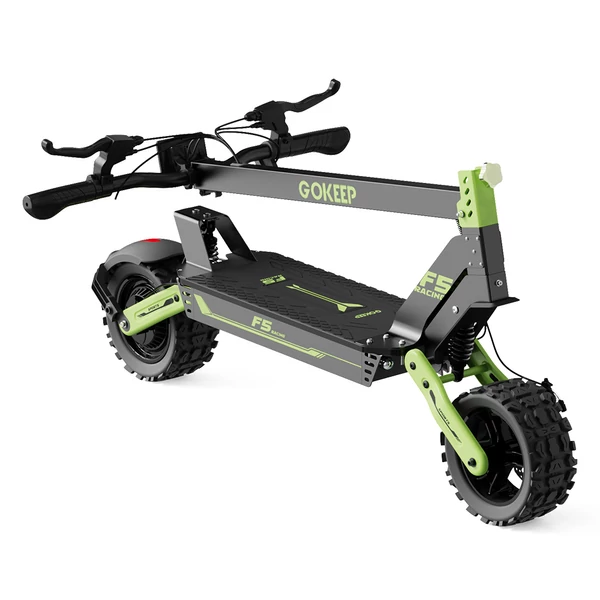 GOKEEP F5 elektromos roller, 1000W, 52V 20Ah, 11", 55 km/h, 80 km hatótáv, első-hátsó tárcsafék, hidraulikus felfüggesztés - Zöld