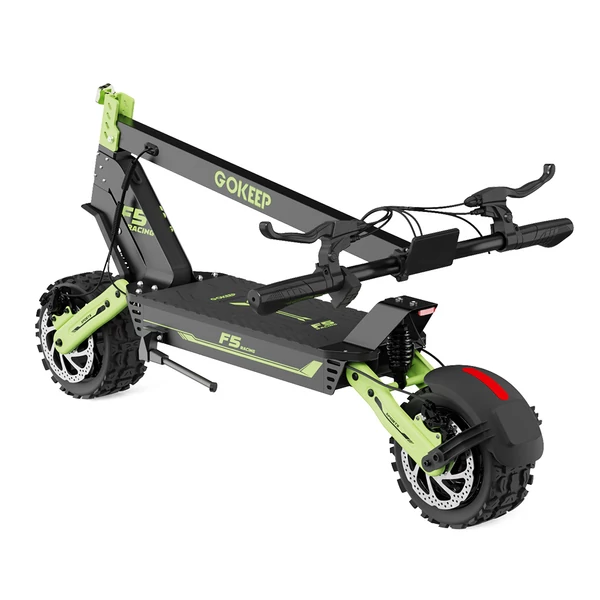 GOKEEP F5 elektromos roller, 1000W, 52V 20Ah, 11", 55 km/h, 80 km hatótáv, első-hátsó tárcsafék, hidraulikus felfüggesztés - Zöld
