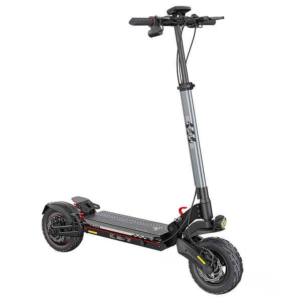ENGWE Y400 elektromos roller 500W, 48V 13,5Ah, 10” kerék, 45 km/h, 50 km hatótáv, tárcsafék, dupla rugózás -  Fekete-szürke