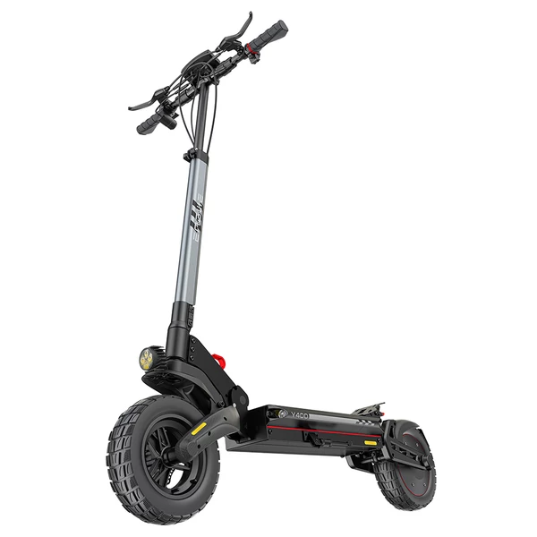 ENGWE Y400 elektromos roller 500W, 48V 13,5Ah, 10” kerék, 45 km/h, 50 km hatótáv, tárcsafék, dupla rugózás -  Fekete-szürke