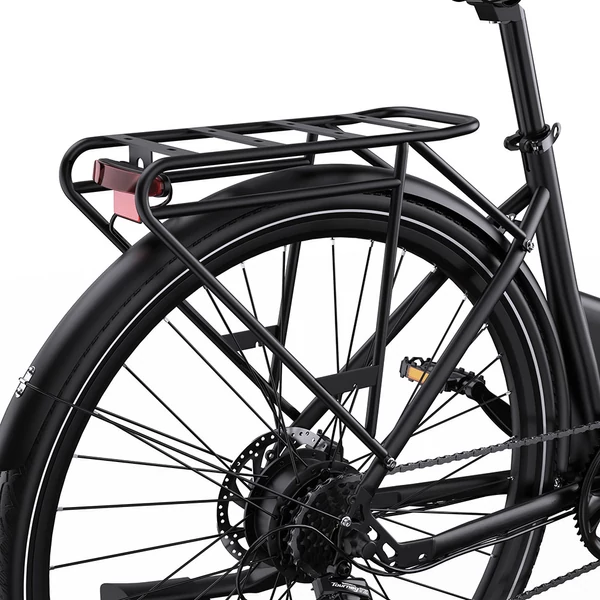 ONESPORT OT12 elektromos kerékpár, 250W motor, 36V 13Ah akku, 27,5” gumik, 25 km/h, 65 km hatótáv, Shimano 7 fokozat - Szürke