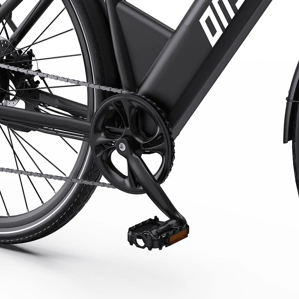 ONESPORT OT12 elektromos kerékpár, 250W motor, 36V 13Ah akku, 27,5” gumik, 25 km/h, 65 km hatótáv, Shimano 7 fokozat - Szürke