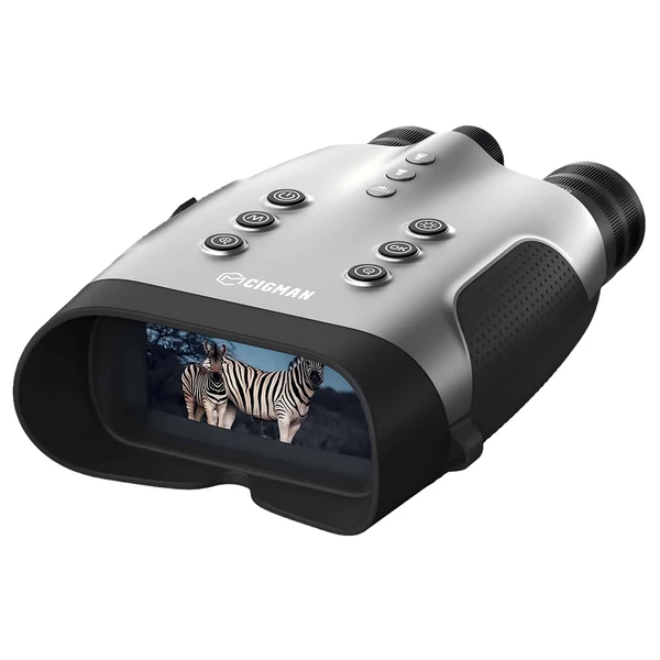 CIGMAN CNVPRO éjjellátó távcső – valódi 4K videó, 52 MP fotó, Sony Starlight CMOS, 1000 m IR hatótáv, 8× digitális zoom, WiFi stream, IP54 víz- és porálló