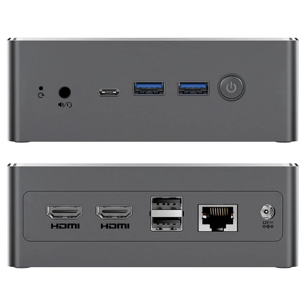 BMAX B4 Turbo mini PC Intel Twin Lake N150, 16GB RAM, 512GB SSD, 4K@60Hz tripla kijelző, WiFi 5, Bluetooth 5.0, Linux támogatás