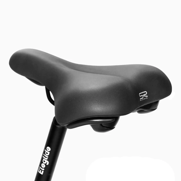 Eleglide T1 Step-Thru elektromos trekking kerékpár 27,5" gumik, 36V 13Ah akku, 250W motor, 25 km/h, Shimano 7, 100 km, IPX4, 120 kg, tárcsafék, szürke