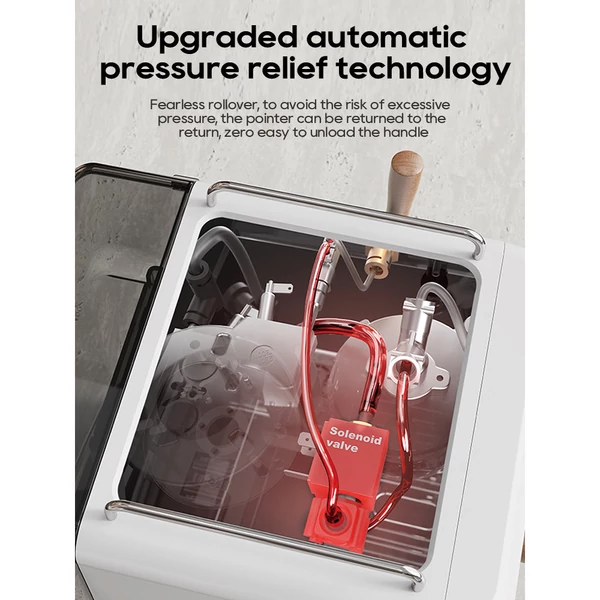 HiBREW H10 Plus eszpresszó kávégép 20 bar nyomással, félautomata, gyors fűtés, hőfokszabályzás, gőzölő tejhabosító, kompakt inox (latte art csésze nélkül)