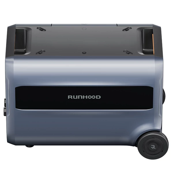RUNHOOD F2400 hordozható erőmű 2400W/2400Wh LiFePO4 akkumulátorral, 4800W csúcsteljesítményű kültéri generátor, erkély energiatároló rendszer