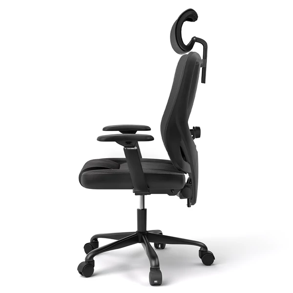 ACGAM CG-5455M ergonomikus gamer irodai szék, PVC ülőpárna, állítható karfa és fejtámla, 4D deréktámasz, szinkron dönthető háttámla