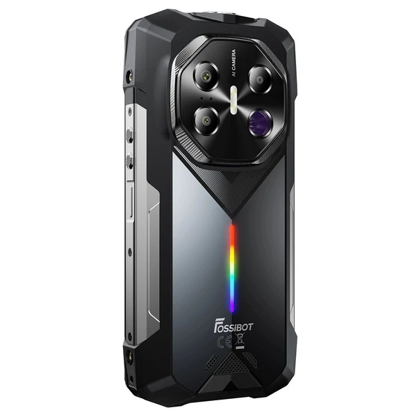 FOSSiBOT F113 5G strapabíró okostelefon, 36GB RAM, 256GB tárhely, 6,78” 120Hz FHD+ kijelző, 20000mAh akku, 33W gyorstöltés, 64MP éjjellátó + 50MP kamera, 50m lámpa, Dual SIM