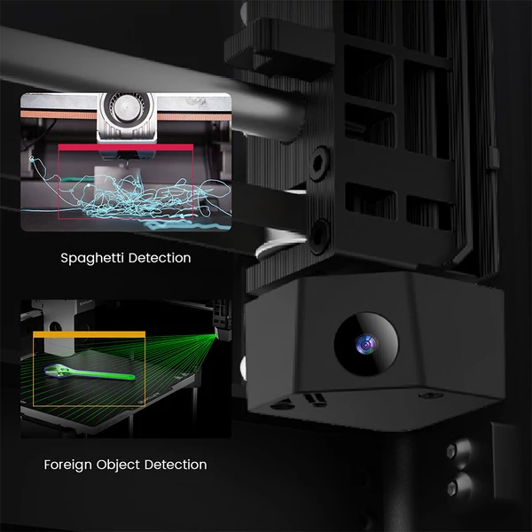 Artillery M1 Pro S1 CoreXY 3D nyomtató, zárt kamra, 260×260×260 mm, 600 mm/s, 320°C fúvóka, autószintezés, AI felügyelet