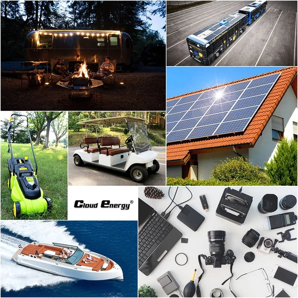 Cloudenergy 12V 150Ah LiFePO4 akkumulátorcsomag, 1920Wh, 6000+ ciklus, beépített 100A BMS