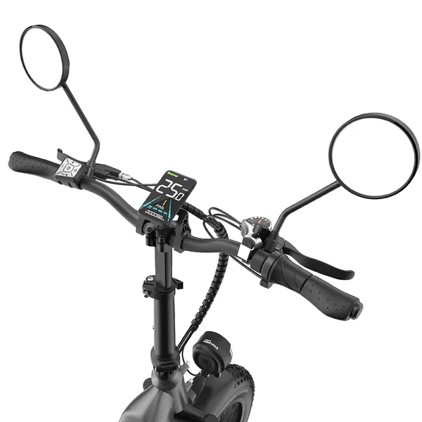 Fafrees FF20 Polar elektromos kerékpár 500W, 48V 26,8Ah dupla akku, 20x4,0” gumik, 45 km/h, 170 km, Shimano 7 - gunmetal fekete