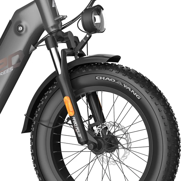 Fafrees FF20 Polar elektromos kerékpár 500W, 48V 26,8Ah dupla akku, 20x4,0” gumik, 45 km/h, 170 km, Shimano 7 - gunmetal fekete