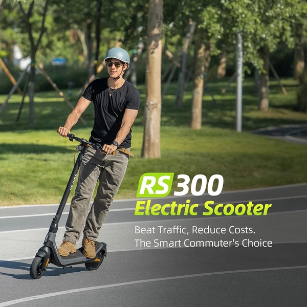 CUNFON RS300 elektromos roller 500 W motorral, 36 V 10,4 Ah akkumulátorral, 10" kerekekkel, 30 km/h max., 40 km hatótáv, dobfék + e-fék, appvezérlés
