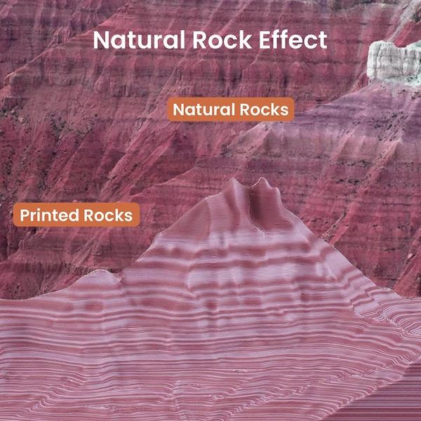 5 kg ERYONE nagy sebességű matt PLA csavart 3D nyomtató filament – Grand Canyon piros/piros/vízesés szivárvány/kék/lila-kék, arany és zöld