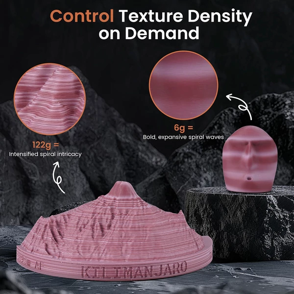 5 kg ERYONE nagy sebességű matt PLA csavart 3D nyomtató filament – Grand Canyon piros/piros/vízesés szivárvány/kék/lila-kék, arany és zöld