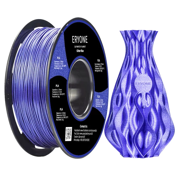 5 kg ERYONE nagy sebességű matt PLA csavart 3D nyomtató filament – Grand Canyon piros/piros/vízesés szivárvány/kék/lila-kék, arany és zöld
