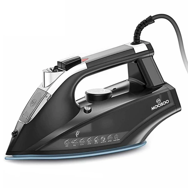 Moosoo SG-8005-1 1800W gőzölős vasaló, 470 ml víztartály, 4 hőfok, öntisztító és csepegésgátló, gyors felfűtés