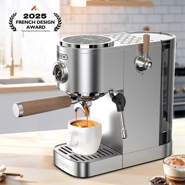 HiBREW H13 félautomata eszpresszógép + G5 kávédaráló (szett)
