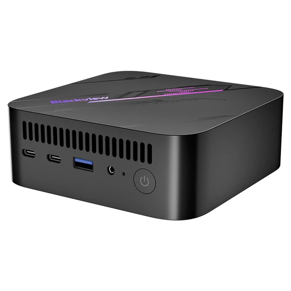 Blackview MP100 Mini PC – AMD Ryzen 7 7430U, 16GB RAM, 512GB SSD, WiFi 6, 4K Triple Display (DP+HDMI+Type-C), BT 5.2, USB 3.2