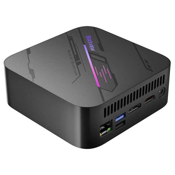 Blackview MP100 Mini PC – AMD Ryzen 7 7430U, 16GB RAM, 512GB SSD, WiFi 6, 4K Triple Display (DP+HDMI+Type-C), BT 5.2, USB 3.2