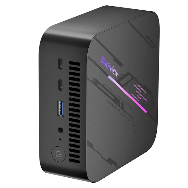 Blackview MP100 Mini PC – AMD Ryzen 7 7430U, 16GB RAM, 512GB SSD, WiFi 6, 4K Triple Display (DP+HDMI+Type-C), BT 5.2, USB 3.2