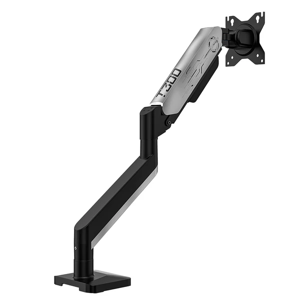 TITAN ARMY T300 Pro ergonomikus monitor kar, 17-38", +90°/-25° dönthető, ±90° forgatható, ±180° rotálható, gázrugós tartókonzol
