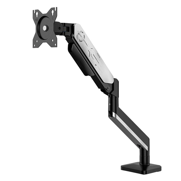 TITAN ARMY T300 Pro ergonomikus monitor kar, 17-38", +90°/-25° dönthető, ±90° forgatható, ±180° rotálható, gázrugós tartókonzol