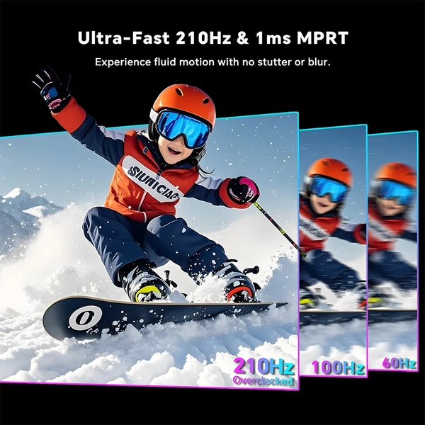 KTC H27T7P-2 Gamer Monitor: 27" QHD 2560x1440, 210Hz, Fast IPS, 1ms, HDR400, G-Sync & FreeSync, 2xDP, 2xHDMI, VESA